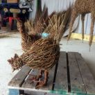 Willow Chicken Sculptures