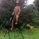 Willow Penny Farthing Sculpture 